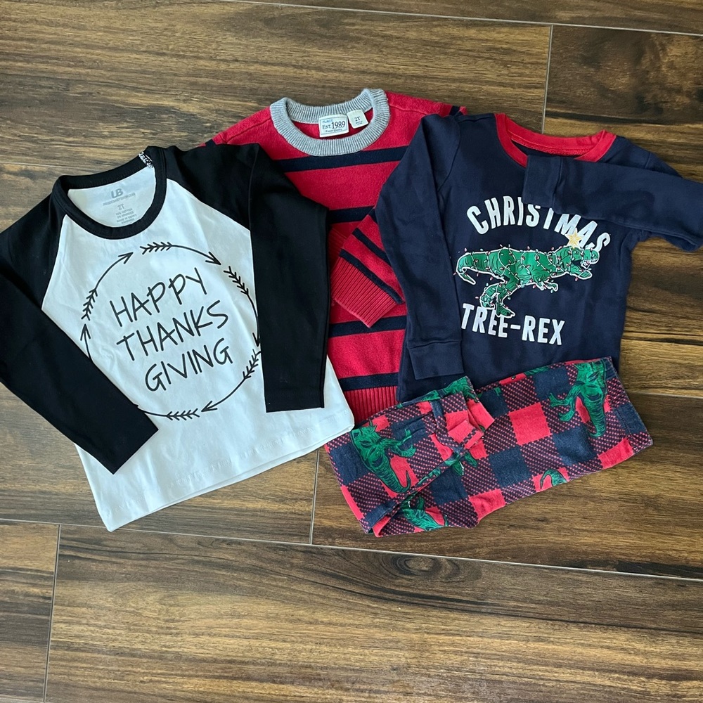 Thanksgiving and Christmas items for 2 year old boy - perfect for photos!